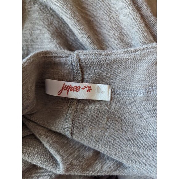 Long Open-Front Olive Green Duster Cardigan Sweater Small - Picture 3 of 4